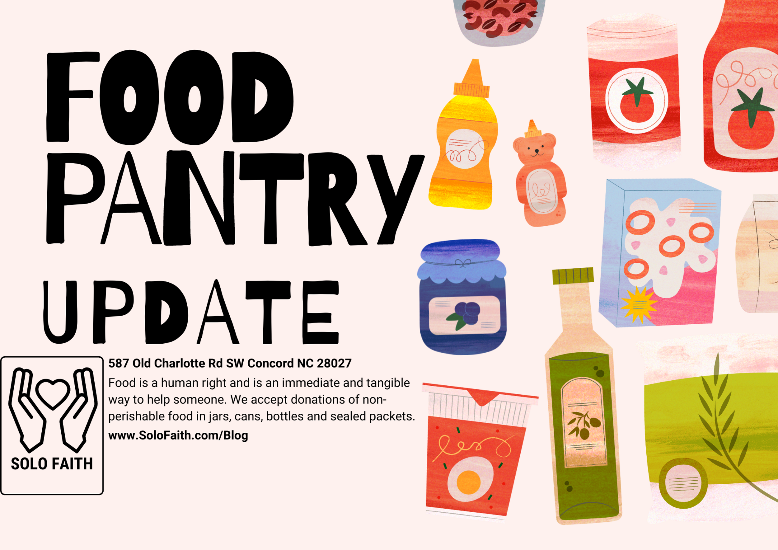 The Online Food Bank of Concord NC | Solo Faith Church Inc