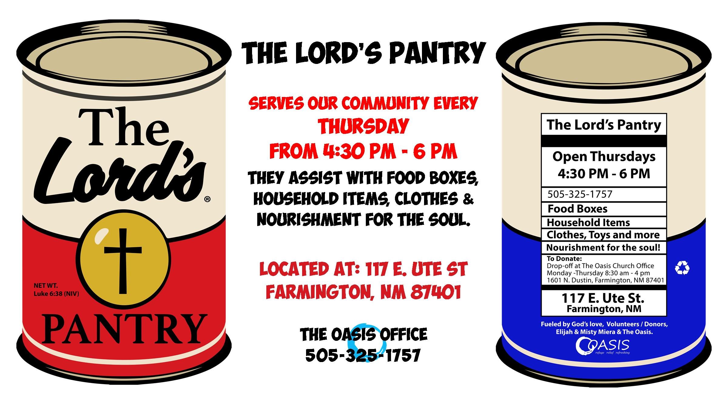 The Lord's Pantry a Ministry of The OASIS