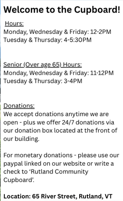 Rutland Community Cupboard