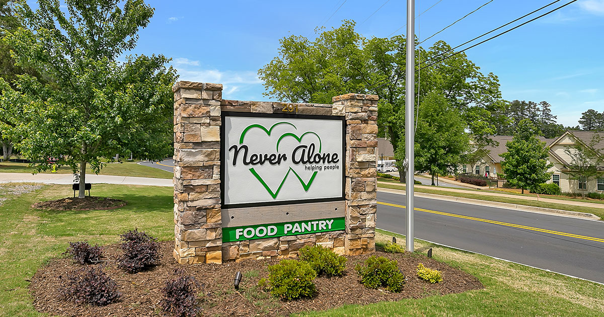 Never Alone Food Pantry & Clothing Outreach