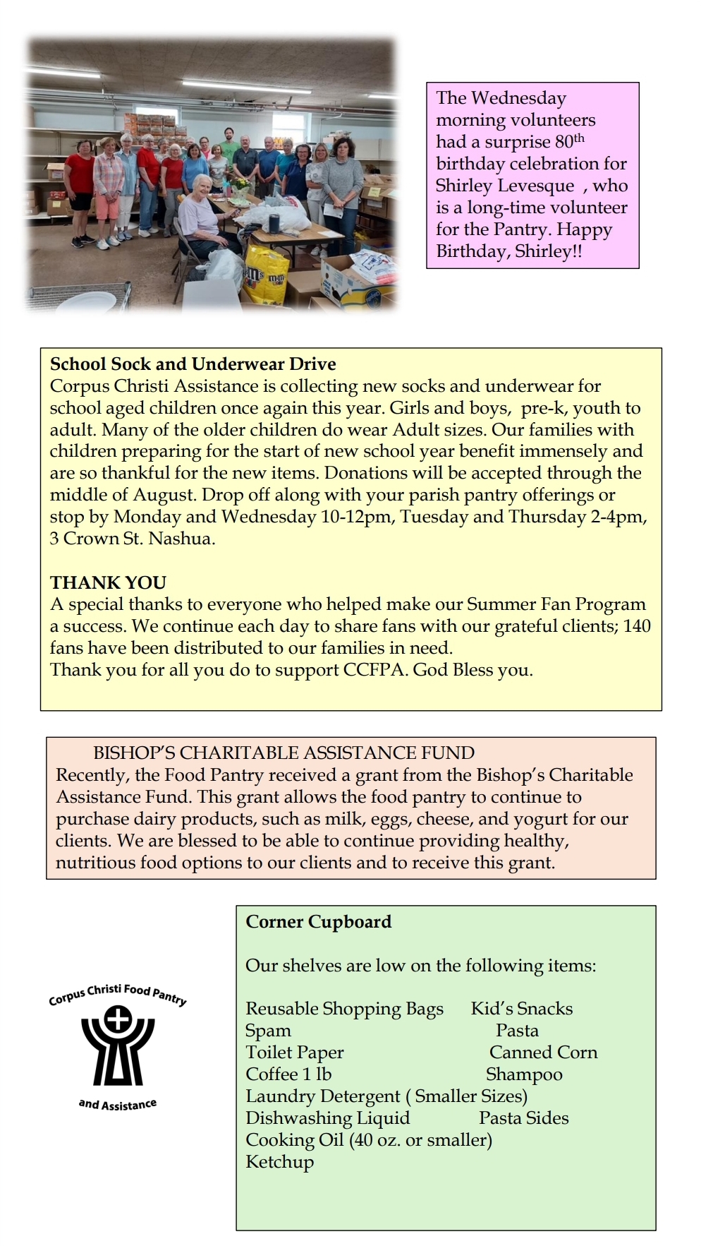 Corpus Christi Food Pantry