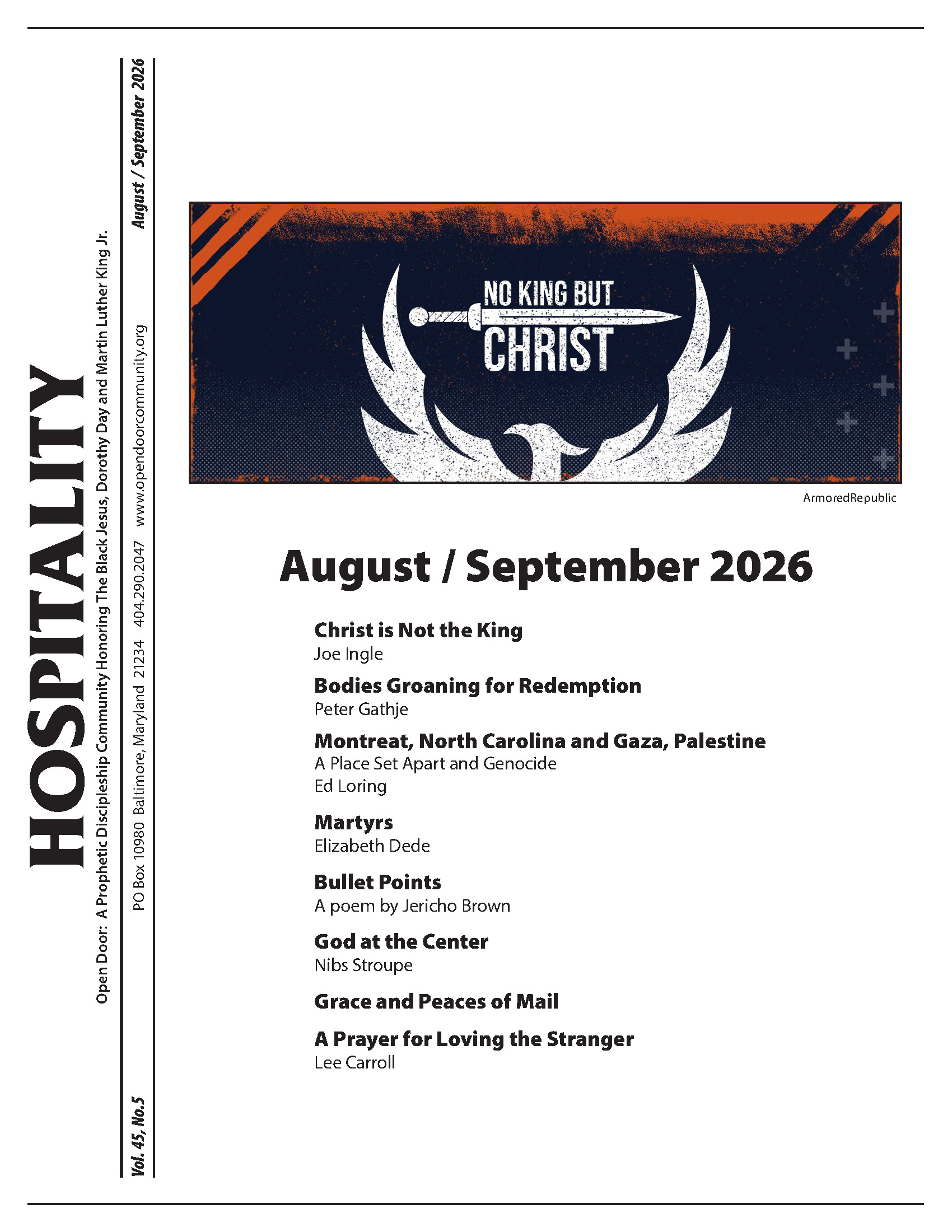 The Open Door Community Presbyterian Church Us Inc